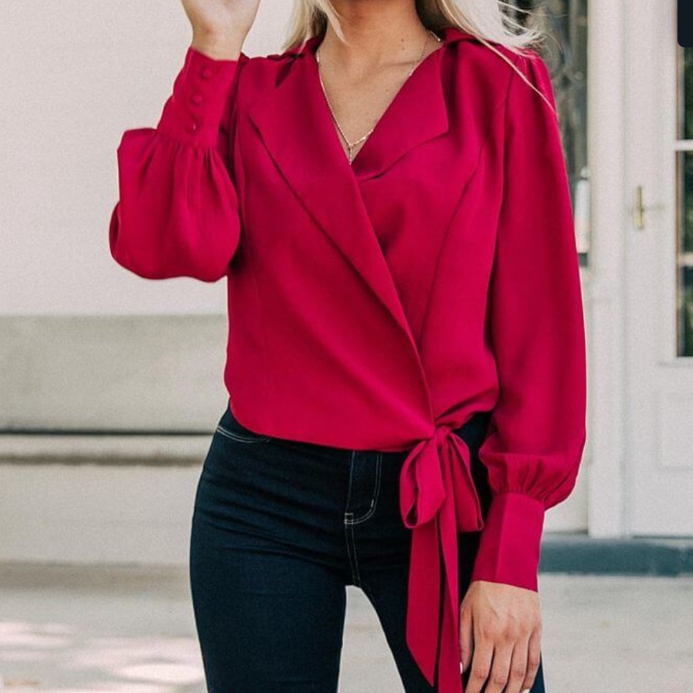 Chiffon Wrap Top